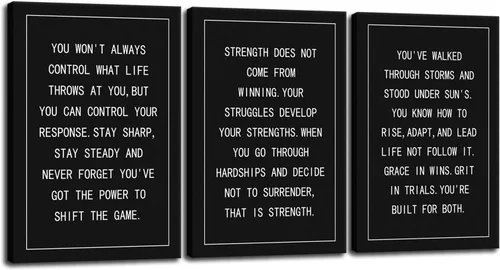 Miniatura 23 de Arte de Pared Motivacional 40 Razones para Entrenar 3 Piezas Pintura Impresión en Lienzo Decoración de Oficina Póster Mentalidad Millonaria