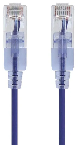 Miniatura 73 de Monoprice Cat6A - Cable de conexión Ethernet de 6 pulgadas, negro, UTP, 30 AWG, 10G, cable de cobre puro desnudo, sin enganche, RJ45, serie SlimRun