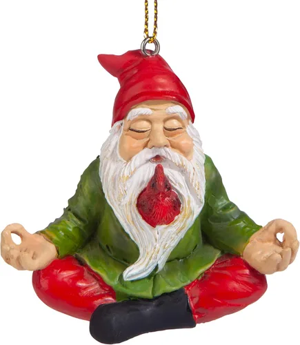 Miniatura 8 de Adorno navideño de gnomo zen: juego de 3