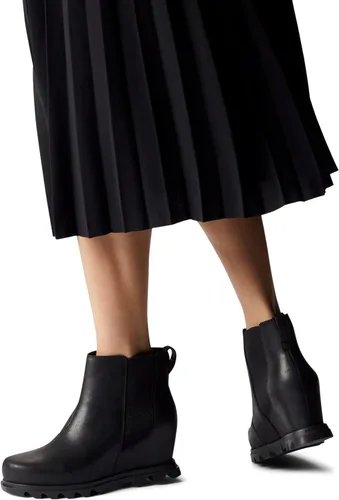 Miniatura 6 de SOREL Botas Chelsea Joan of Arctic Wedge III para mujer, botas de cuña de cuero impermeables