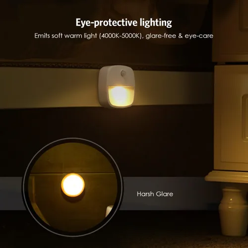 Miniatura 4 de AMIR Luz con sensor de movimiento mejorada para interiores, luces de escalera, funciona con pilas, luz nocturna LED inalámbrica adhesiva
