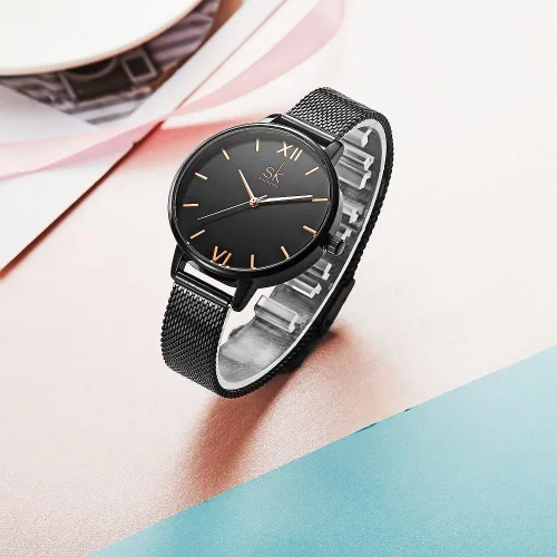 Miniatura 4 de Simplicity - Reloj creativo para mujer, de piel auténtica, elegante, para mujer