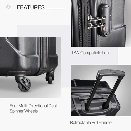 Miniatura 4 de Samsonite - Maleta rígida expandible Centric con ruedas giratorias Negro 102690-1041