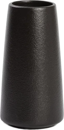 Miniatura 24 de Jarrón de cerámica beige – Florero neutro de 8 pulgadas para decoración del hogar, jarrón bohemio blanco roto, jarrones crema para flores, jarrones