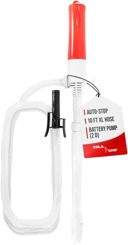 Miniatura 10 de TERA PUMP Bomba de Varilla Básica (AA) Alimentada por Batería/Bomba de Transferencia de Combustible (2.8 GPM) Bomba Eléctrica de Gas para Gas