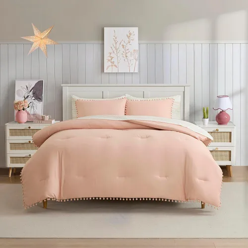 Miniatura 34 de Juego de ropa de cama para niños en una bolsa para niños y niñas, juego de sábanas impresas y edredón, individual, Waterbury Marble Mármol Waterbury