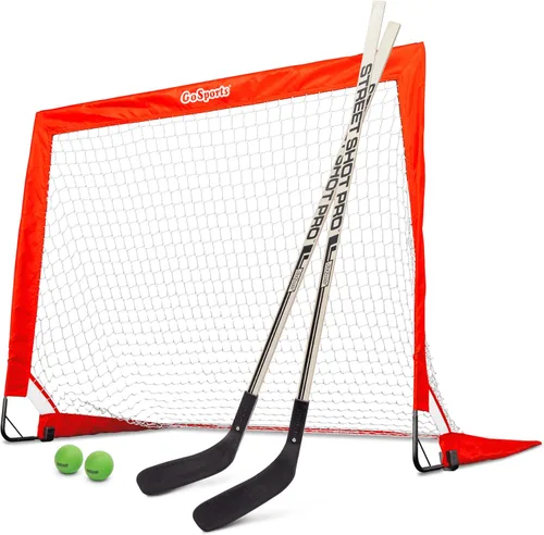 Miniatura 6 de GoSports Street Hockey - Choose Between Street Hockey Goal Set with Sticks, Street Hockey Balls (6 Pack) or Street Hockey Sticks (2 Pack)