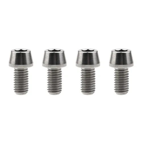 Miniatura 71 de Tornillos de titanio Ti M8 x15 20 25 30 35 40 45 50 60 2.756 in 0.049 in de paso hexagonal Allen Tornillos de cabeza hueca paquete de 4