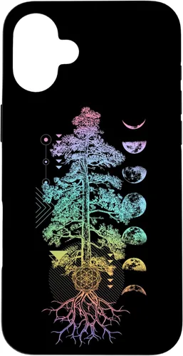 Miniatura 22 de iPhone 11 Pro Max Árbol de la Vida Fases de la Luna Yoga Chakra Estuche de Regalo