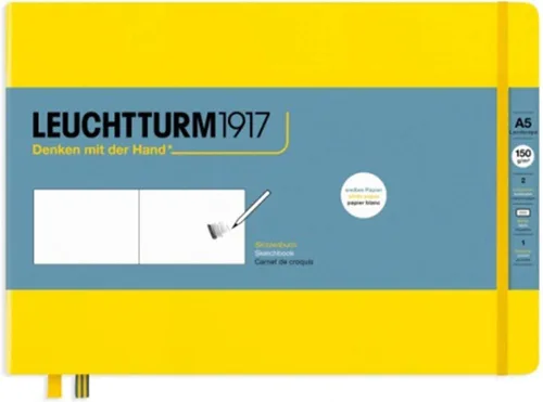 Miniatura 16 de Leuchtturm1917 - Cuaderno mediano de tapa dura para bocetos (negro) - 112 páginas de papel de 150 g/m²