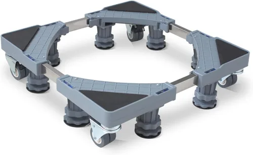 Miniatura 8 de MaxWorks Dolly ajustable para muebles con 4 ruedas de doble bloqueo, soporte base universal para lavadora, transportador de electrodomésticos