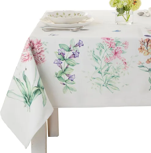 Miniatura 3 de Lenox Butterfly Meadow - Mantel de damasco multicolor, 52 pulgadas de ancho x 52 pulgadas de largo, cuadrado