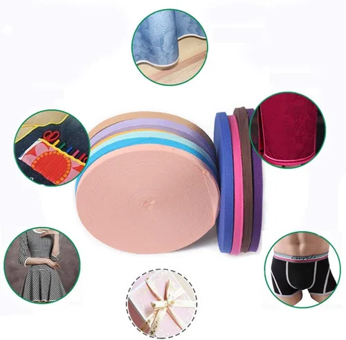Miniatura 5 de Cinta de sarga de algodón de 54 yardas de 3/8 pulgadas de ancho (0.394 in) de ancho, cinta de sarga en espiga para manualidades, costura, ropa