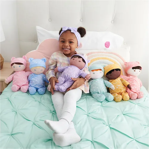 Miniatura 8 de GUND Muñeca de bebé sostenible para bebé, muñeca de felpa hecha de materiales reciclados, para bebés y recién nacidos, morado, 12 pulgadas Muñeca