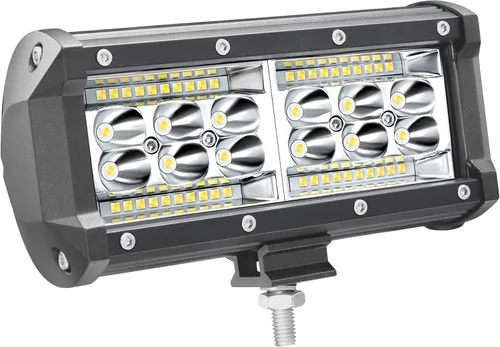 Miniatura 11 de Barra de luz LED de 7 pulgadas, luces LED de 240 W y 24000 lm para tractores, luces LED de trabajo para camión, luces combinadas de inundación