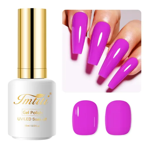 Miniatura 16 de Esmalte de uñas de gel, 1 unidad de 0.5 onzas líquidas de esmalte de gel de color verde aguacate para remojar arte de uñas, salón de manicura