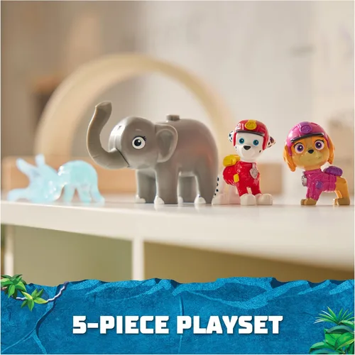 Miniatura 2 de Paw Patrol: figuras de acción de Jungle Pups Marshall, Skye y elefante con lanzador de proyectiles, juguetes para niños y niñas a partir de 3 años