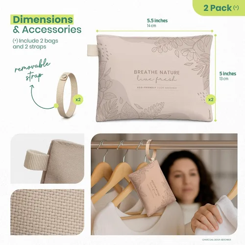 Miniatura 6 de Roonin Ambientador de zapatos, desodorante de bolsa de gimnasio, desodorante de botas, eliminación de olores de zapatos, absorbente de olores