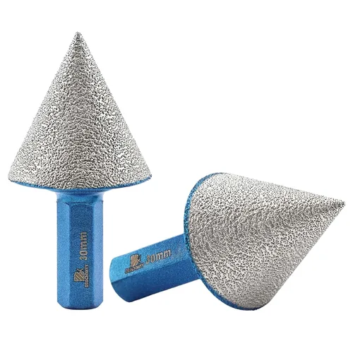 Miniatura 11 de Brocas biseladoras de diamantes, brocas avellanadas de diamante, 4/5 pulgadas (0.787 in), ampliación, pulido, agujeros exsit para azulejos