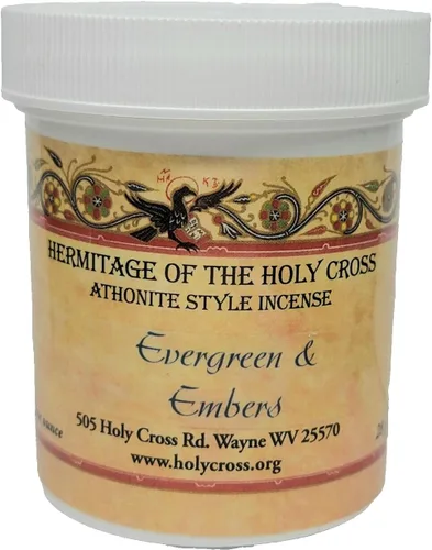 Evergreen & Embers - Incienso estilo Athonite de 1 oz, árbol de Navidad tradicional ortodoxo