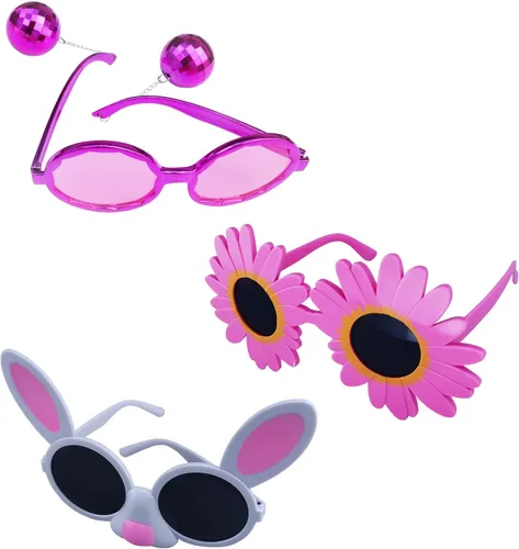 Miniatura 3 de Paquete de 12 gafas de sol divertidas para fiesta, novedosas gafas divertidas, máscaras de disfraz geniales para adultos, suministros de fiesta