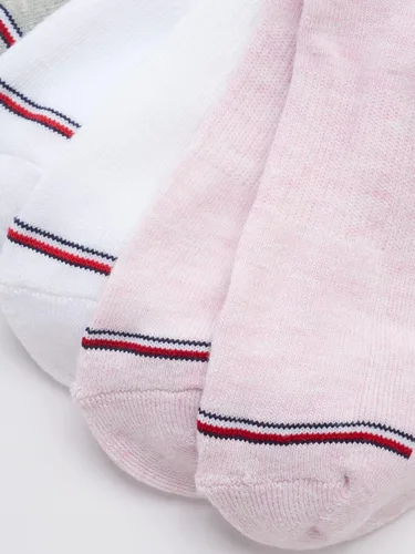 Miniatura 5 de Tommy Hilfiger Paquete de 6 calcetines cortos con diseño de bandera para mujer