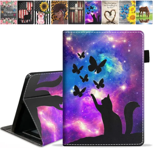 Miniatura 12 de Funda para tableta Amazon Kindle Fire 7 (pantalla de 7 pulgadas, 12ª generación, versión 2022), funda de piel sintética prémium con función
