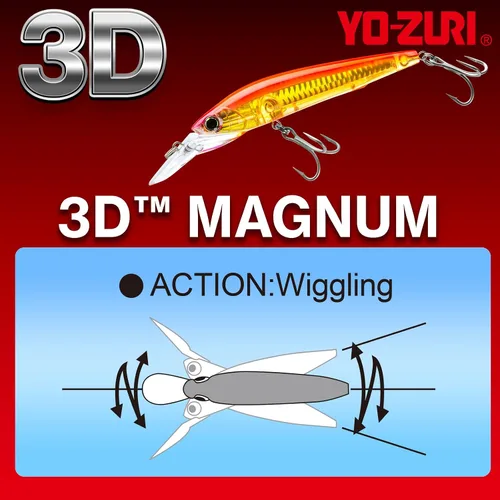 Miniatura 3 de Yo-Zuri Yo Zuri R 3 D Magnum Trolling Señuelo de hundimiento caballa morada