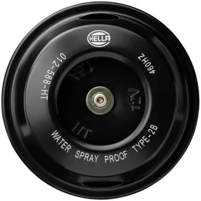 Miniatura 3 de HELLA 012588061 Motorcycle Series - Bocina de disco negra de 12 V (ajuste universal, paquete de ampolla individual)