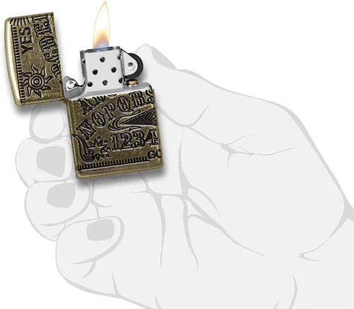 Miniatura 5 de Encendedores Zippo Armor Deep Carve Latón