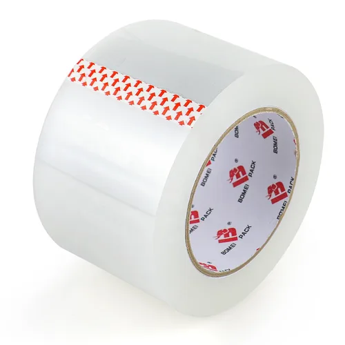 Miniatura 9 de BOMEI PACK Cinta de embalaje transparente de 3 pulgadas de ancho, 3 pulgadas x 110 yardas (330 pies), repuesto de cinta de envío resistente de grado