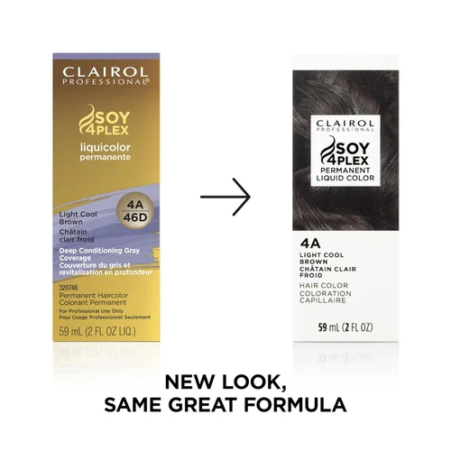 Miniatura 3 de Clairol Professional Permanent Liquicolor for Light Brown/Medium Brown Hair Color with 100% Gray Coverage Packaging May Vary