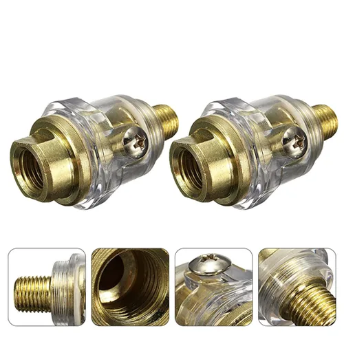 Miniatura 8 de 6 unids a línea de acceso práctico FRL Mini en- Lubricador Aplicaciones Sistema Compresor Aire engrasador de pulgadas en línea para Bsp hembra