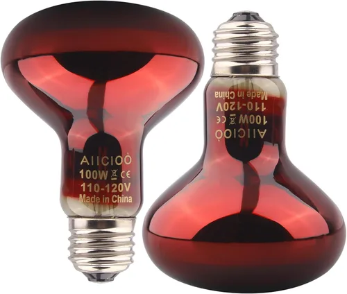 Miniatura 13 de Bombilla de calor para reptiles, 60 W, emisor de calor de cerámica, sin daño, sin luz, lámpara de calentador infrarrojo para gallinero, lagarto