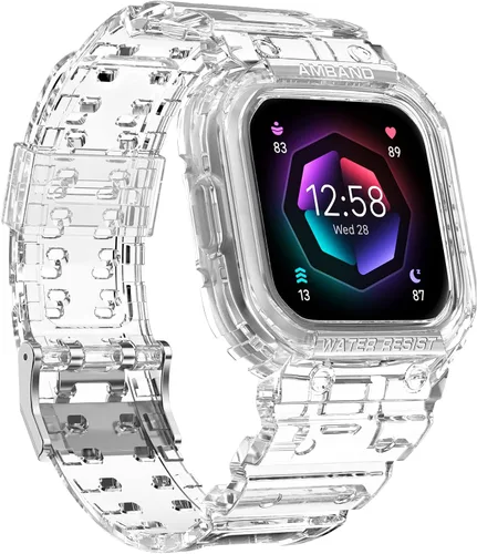 Miniatura 7 de amBand Compatible para Fitbit Versa 4/3/2 / Fitbit Versa Lite / Fitbit Sense 2 / Correas de Fitbit Sense con estuche, correa protectora para reloj