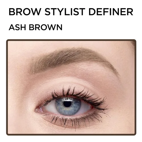 Miniatura 4 de L'Oréal Paris Maquillaje Delineador de cejas impermeable Lápiz de cejas, lápiz mecánico ultrafino, dibuja pequeños pelos de cejas y rellena en áreas