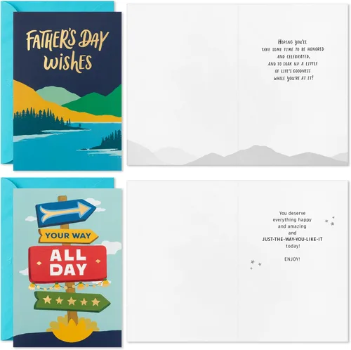 Miniatura 4 de Hallmark Surtido de tarjetas del día del padre (24 tarjetas con sobres, 6 diseños)