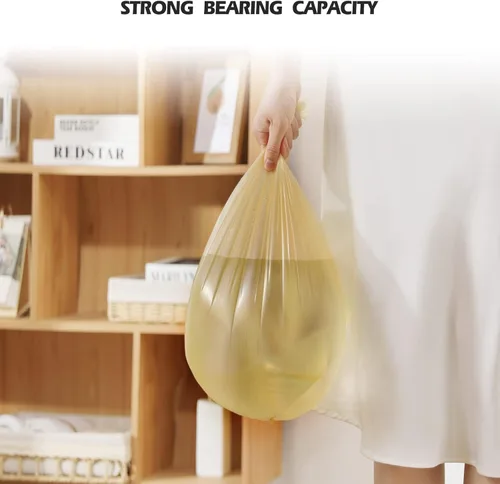 Miniatura 7 de Bolsas de basura pequeñas de 4 galones/60 piezas, bolsas de basura fuertes, pequeñas bolsas de basura para oficina, hogar, dormitorio, forro