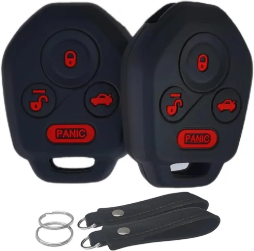 Miniatura 8 de Funda de silicona para llavero sin llave, compatible con Subaru Crosstrek Forester Impreza Legacy Outback Tribeca WRX STI XV Crosstrek 2008-2019