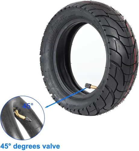 Miniatura 3 de Neumáticos para patinete CMIYETO 80/65-6 para ciudad y carretera con tubo interior de 45° de 10 pulgadas, neumáticos para motocicleta y patinete