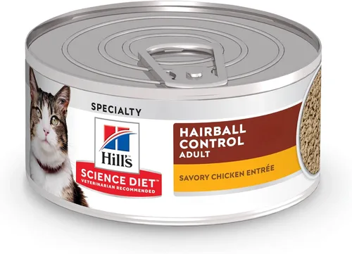 Hill's Science Diet Alimento húmedo para gatos adultos de 1 a 6 años, pollo, latas de 5.5 onzas, paquete de 24