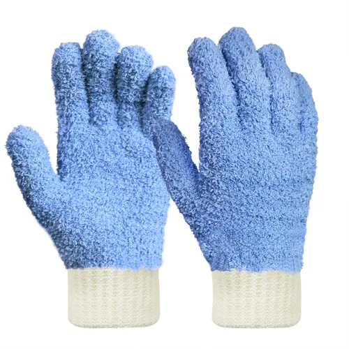 MIG4U Guantes de limpieza de microfibra para el hogar, guantes para limpiar persianas, ventanas, contraventanas, muebles y coche, reutilizables, sin