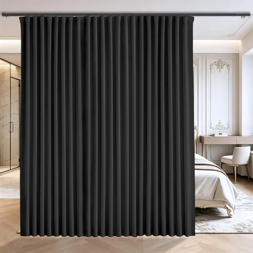 Miniatura 11 de Cortinas opacas de terciopelo beige para dormitorio de 52 x 72 pulgadas de largo, juego de 2 paneles - Cortinas con bloqueo de luz UV y reducción