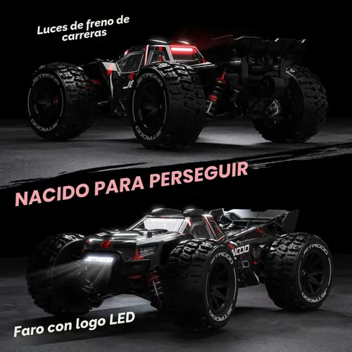 Miniatura 3 de JETWOOD Coche RC eléctrico sin escobillas de 1/14 50 mph para adultos, JC14EP V3, auto de control remoto súper rápido todo terreno, camiones RC