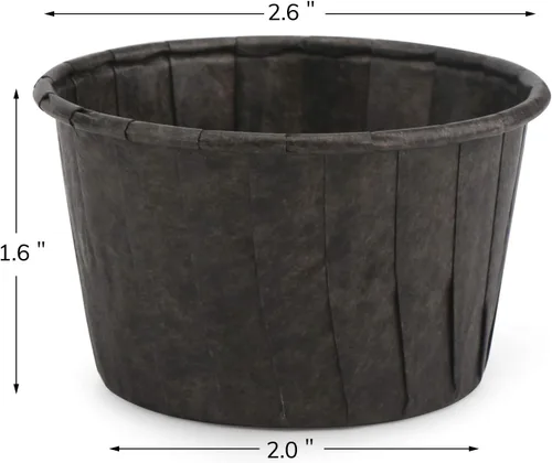 Miniatura 2 de EUSOAR Vasos para hornear, 50 forros para cupcakes de 3.5 onzas, forros para magdalenas de Navidad, envoltorios de cupcakes, papel para magdalenas