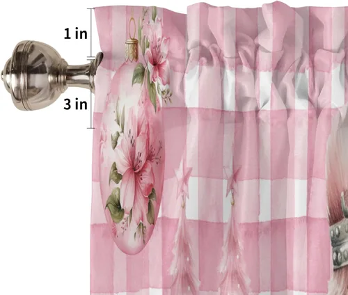 Miniatura 3 de Cenefa de ventana de Navidad para cocina, sala de estar, cortina de ventana temática de vaqueras para dormitorio, baño, cenefa de ventana Howdy