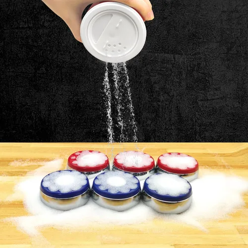 Miniatura 5 de Shuffleboard Sand Wax, juego de polvo de tejo de alta velocidad, juego de 2 latas de sal de tejo con mini cepillo