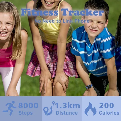Miniatura 2 de Reloj deportivo digital para niños y niñas con contador de pasos, alarma vibratoria y despertador. Rastreador de actividad a prueba de agua, sin