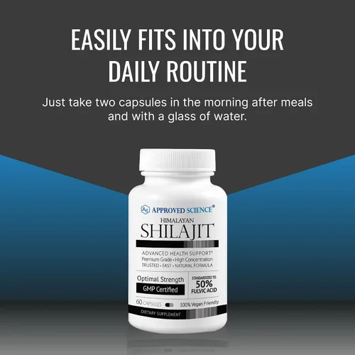 Miniatura 5 de Approved Science Shilajit - 60 Cápsulas