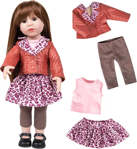 Miniatura 8 de Rakki Dolli - Conjunto de ropa moderna hecha a mano para muñeca